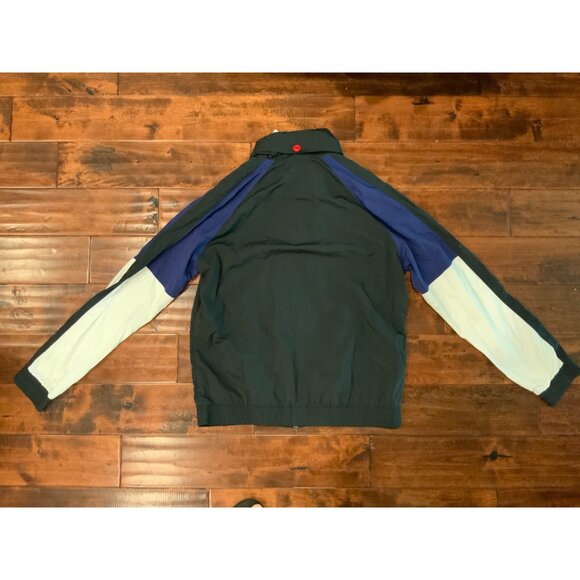 Nike Kyrie Erving Blue Black White Hooded Zip-Up Windbreaker Jacket Size Large - Picture 6 of 7